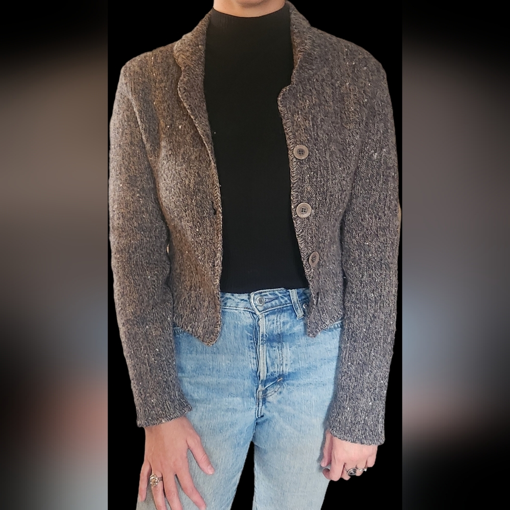 Vintage Wool Button-Up Cardigan